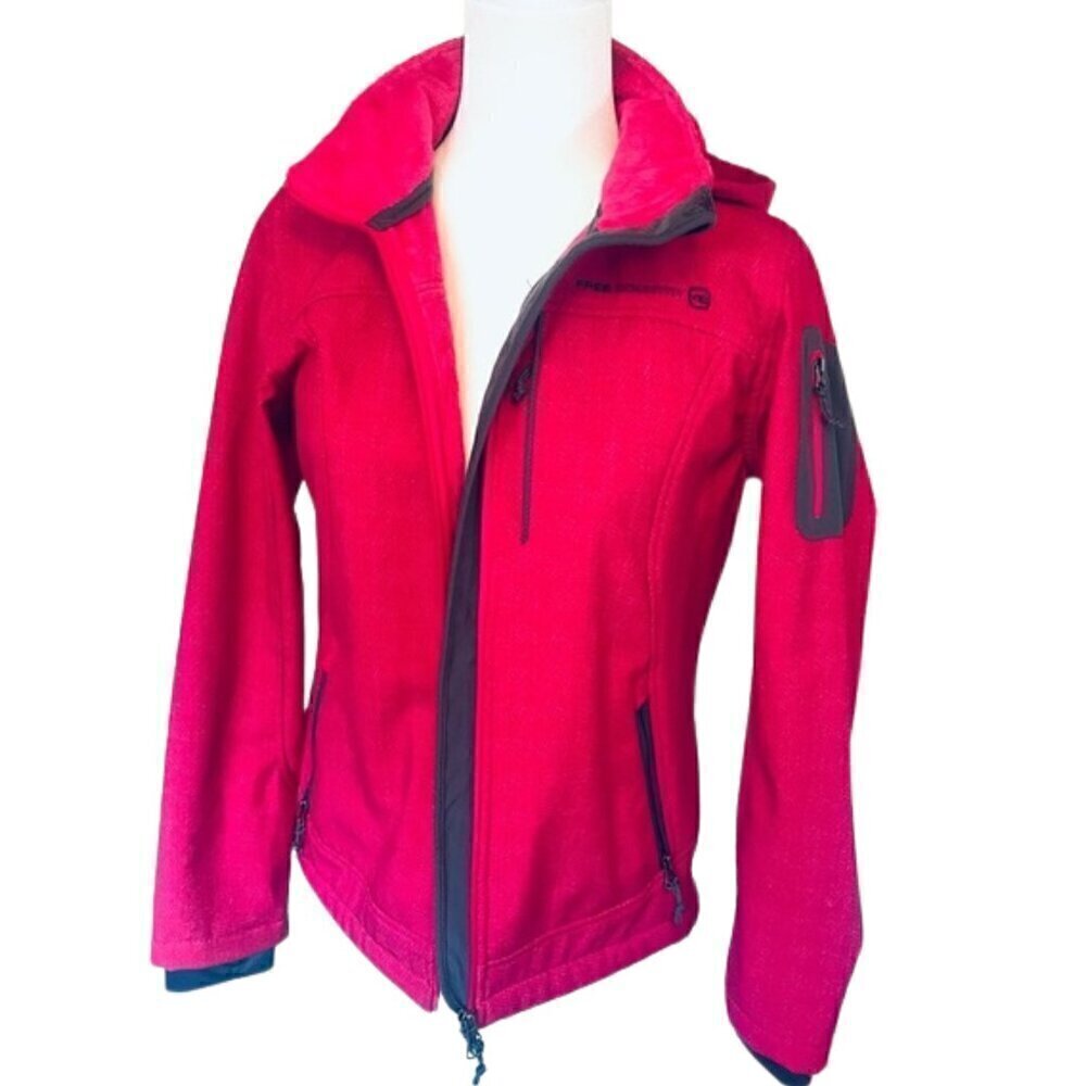 Free Country Hooded Softshell PINK Jacket – Women's Size S (Small)